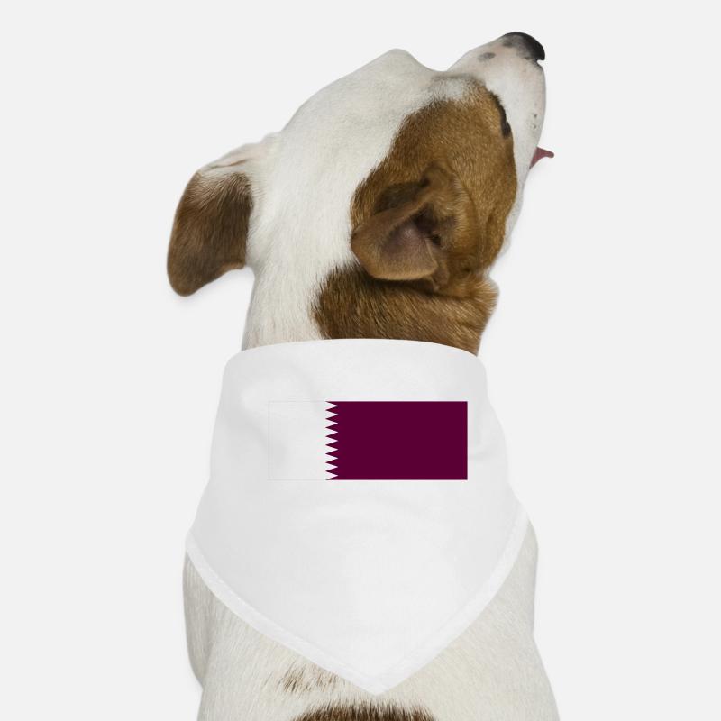 Qatar - drapeau Bandana pour chien