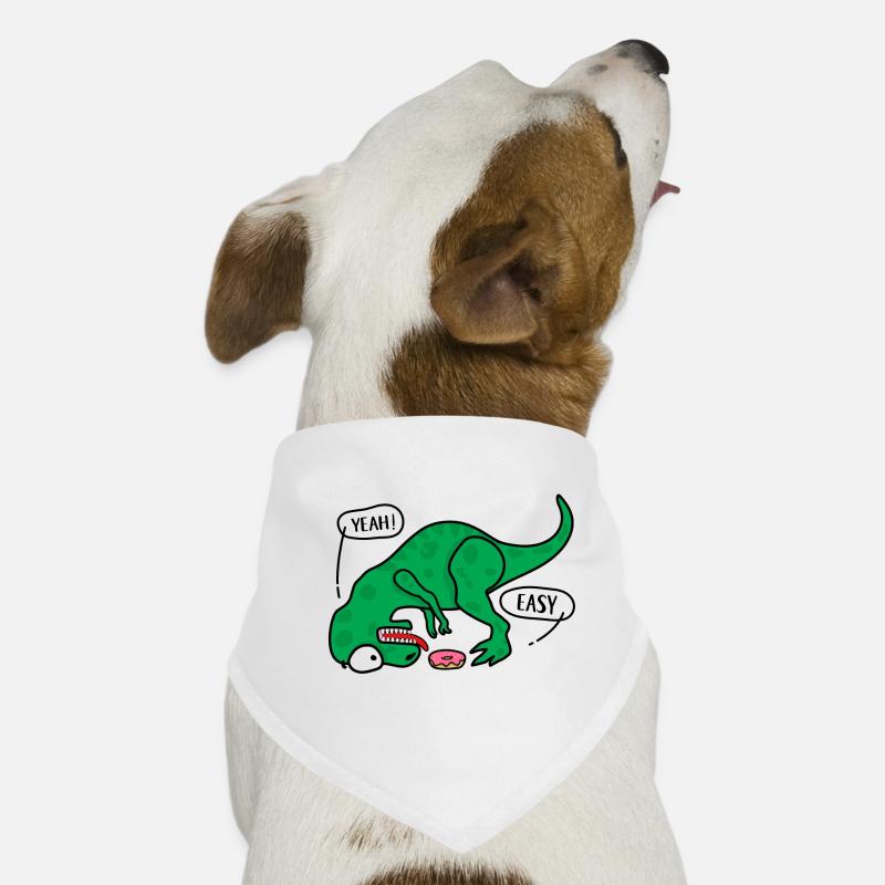 T-REX versucht, ein Donuts T-Shirt zu essen Hunde-Bandana