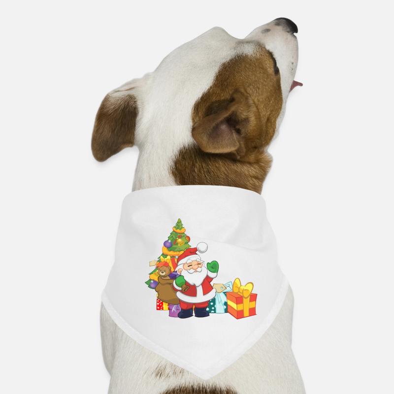 Weihnachtsmann mit Geschenke Hunde-Bandana