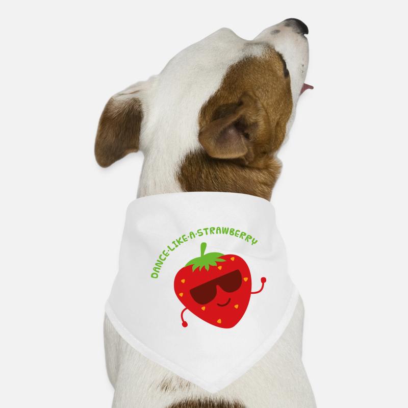 Dancing strawberry Dog Bandana