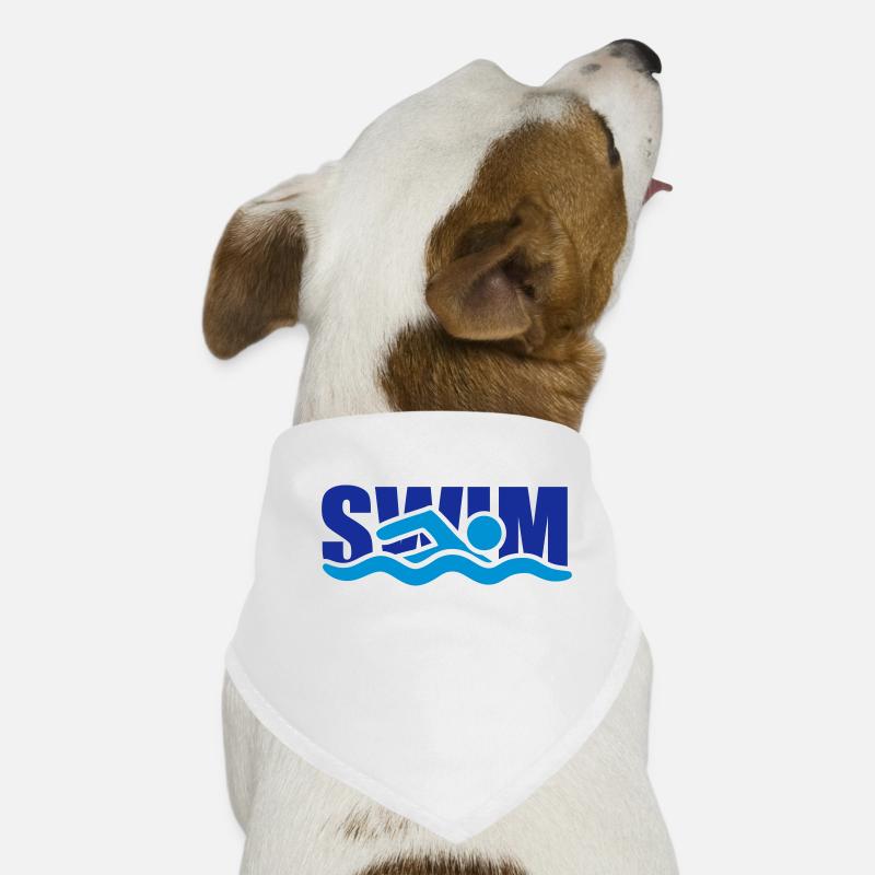 swim logo design schwimmen piktogramm baden schwim Hunde-Bandana
