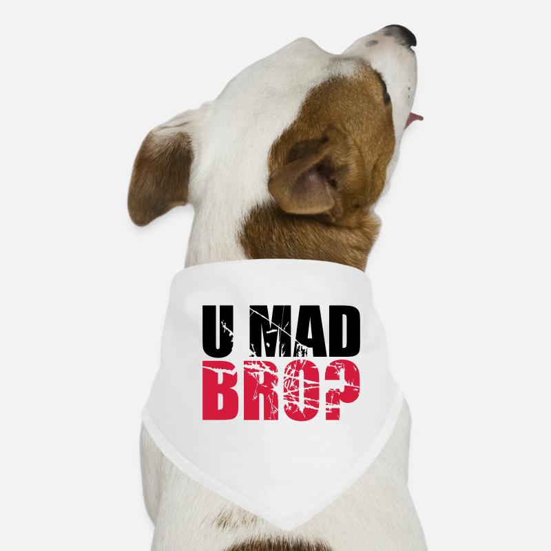 Logo U Mad BRO Hunde-Bandana