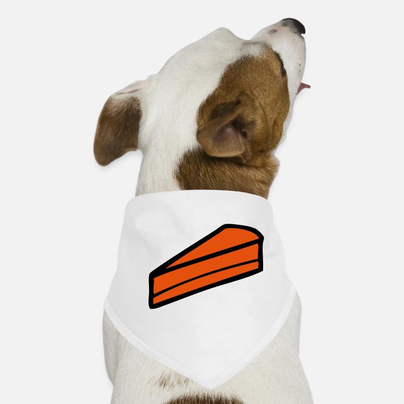 un dessin d'une part de gâteau Bandana pour chien