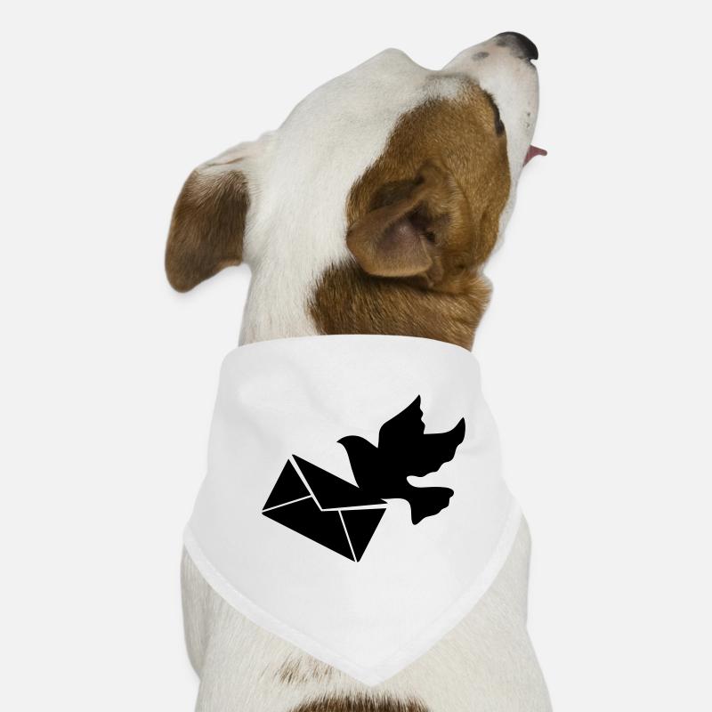 Brieftaube mit einem Brief Hunde-Bandana