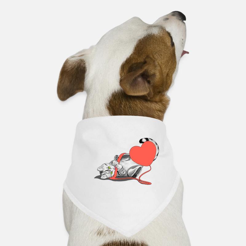 Amour de chat Bandana pour chien
