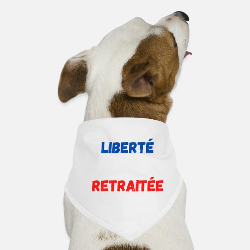 Liberté égalité retraitée Bandana pour chien