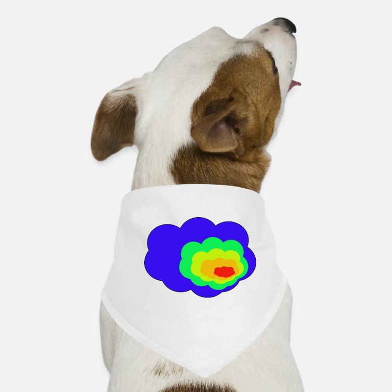 Bunte Wolken Hunde-Bandana