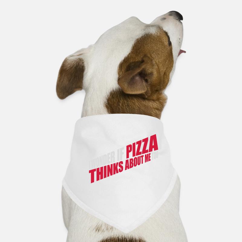 La pizza pense à moi Bandana pour chien