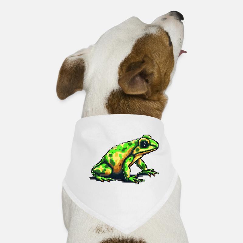 Poison dart frog in 8 bit retro pixel graphics Dog Bandana