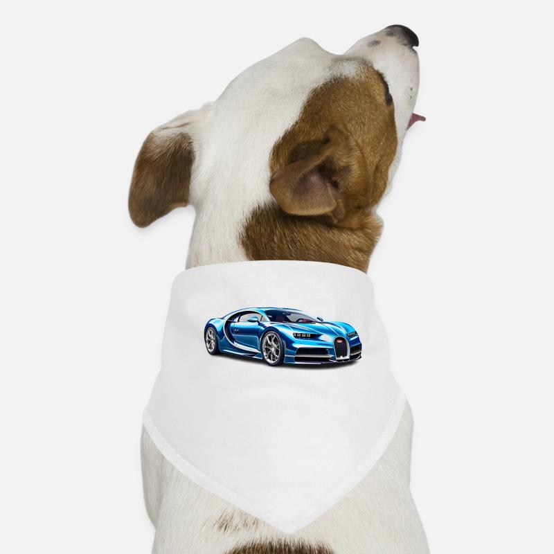 Hypercar Chiron - Bandana pour chien - blanc