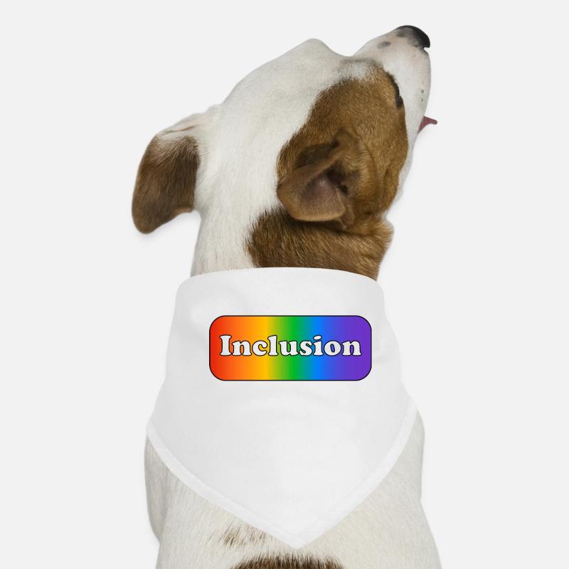 Inklusion Regenbogen Hunde-Bandana
