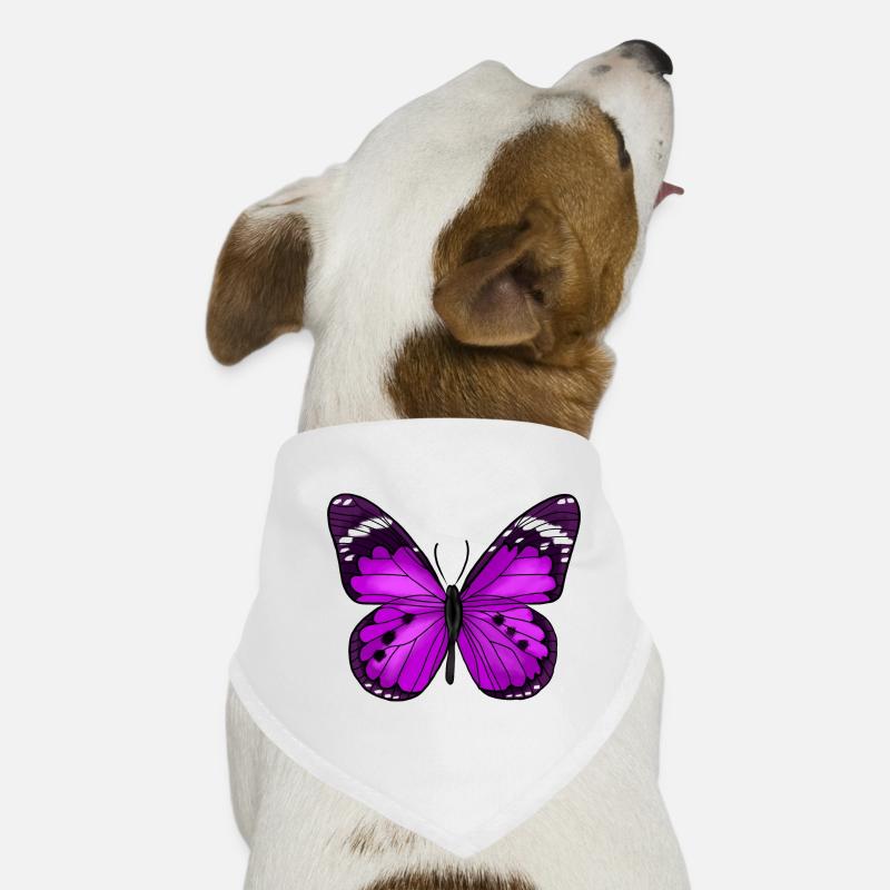Papillon Violet Bandana pour chien