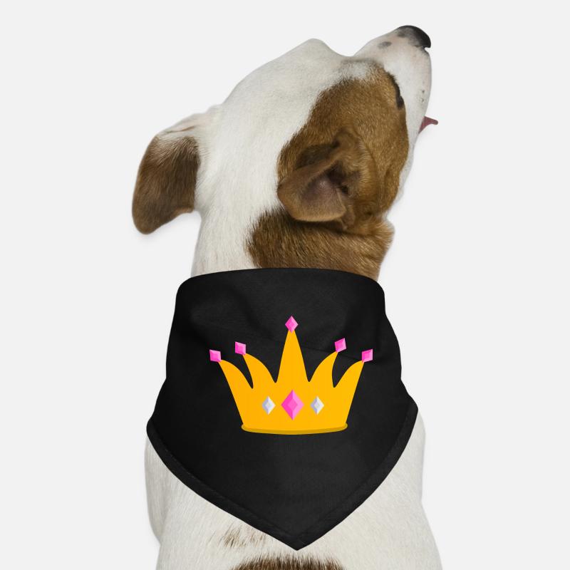 Couronne de princesse rose Bandana pour chien