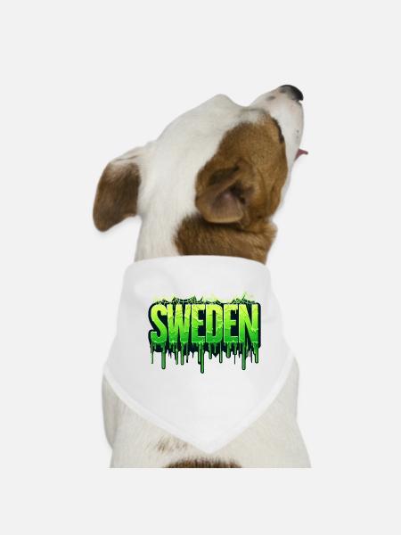 Halloween Happy Horror Monster Blood Spooky Scary - Dog Bandana - white - Front