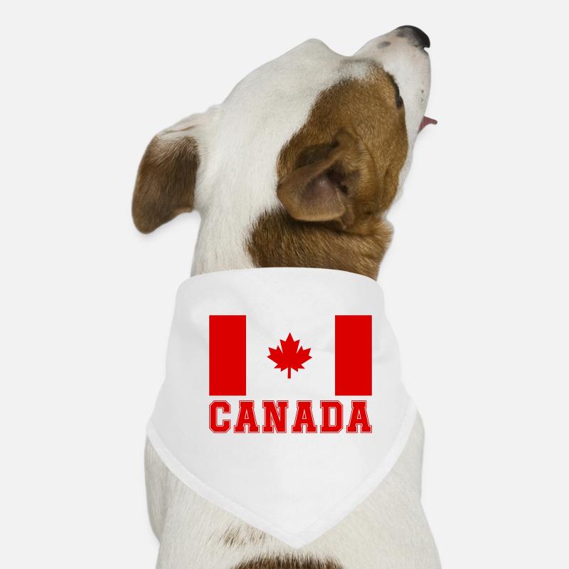 Canada Canada - Dog Bandana - white