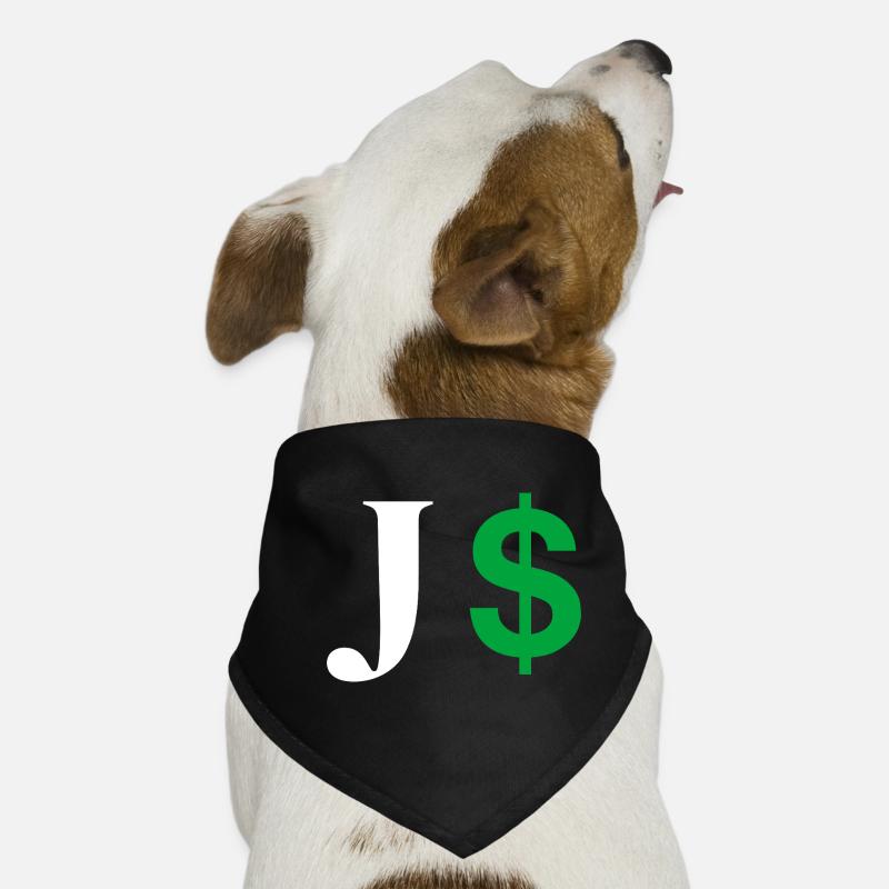 Lettre j dollar Bandana pour chien