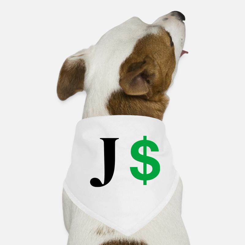 Letter j dollar Dog Bandana