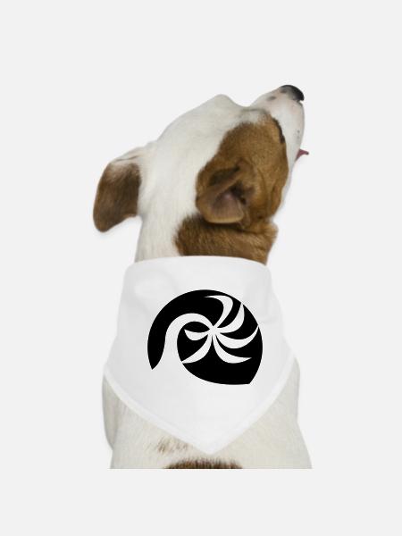 Plage de palmiers - Bandana pour chien - blanc