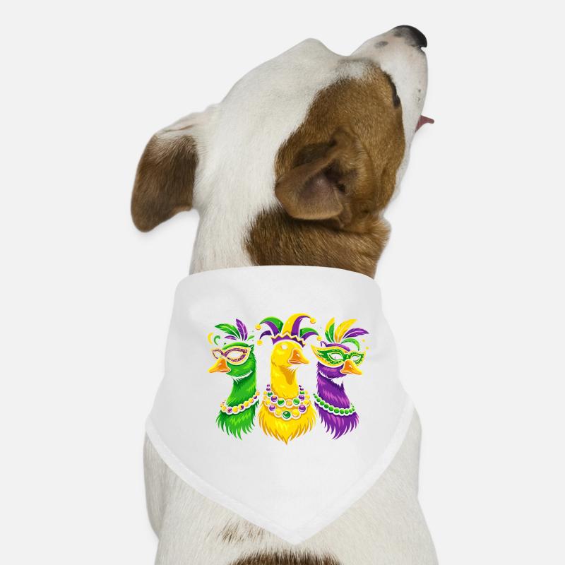 Trio de carnaval d’oiseaux masqués Bandana pour chien