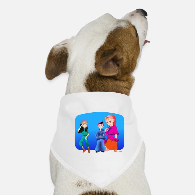 PLAN À TROIS FAMILIAL Bandana pour chien
