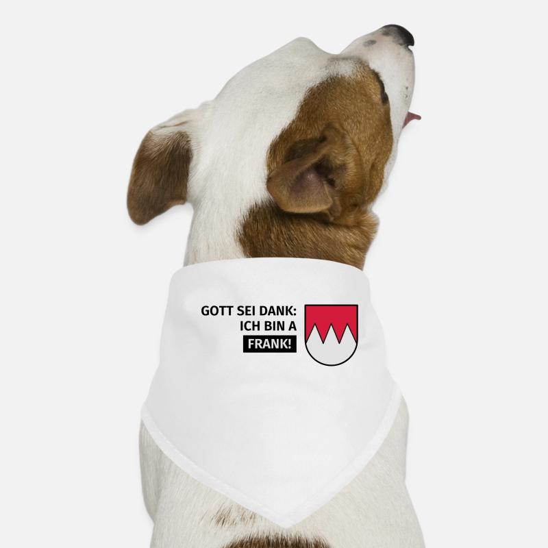 Gott sei Dank ich bin a Frank Hunde-Bandana