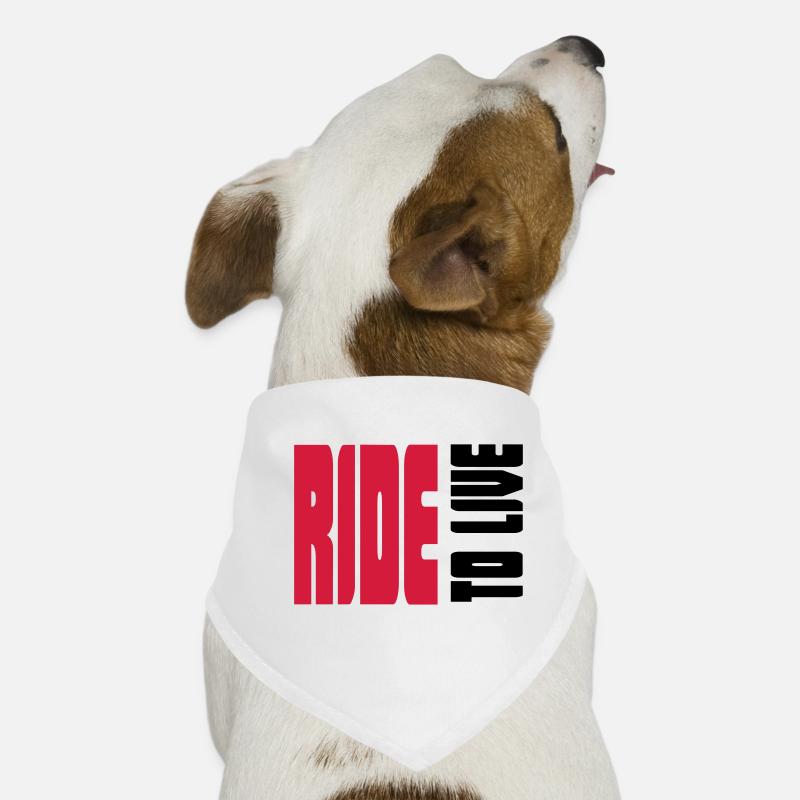 Coole Sprüche für echte Biker Hunde-Bandana