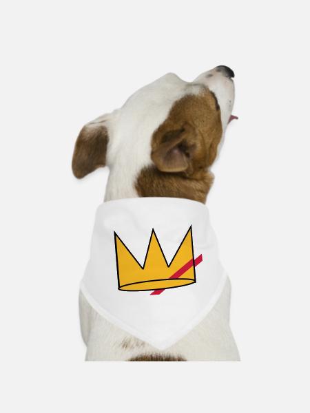 Flowers patch - Hunde-Bandana - Weiß - Vorne