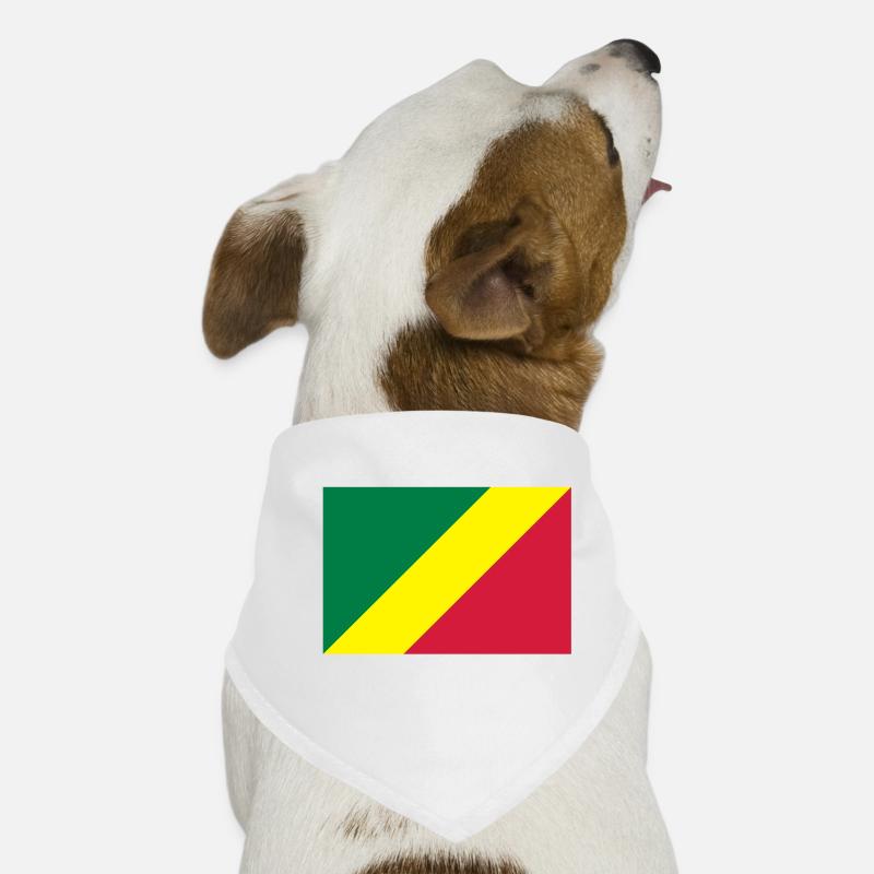 drapeau Congo Brazzaville Bandana pour chien