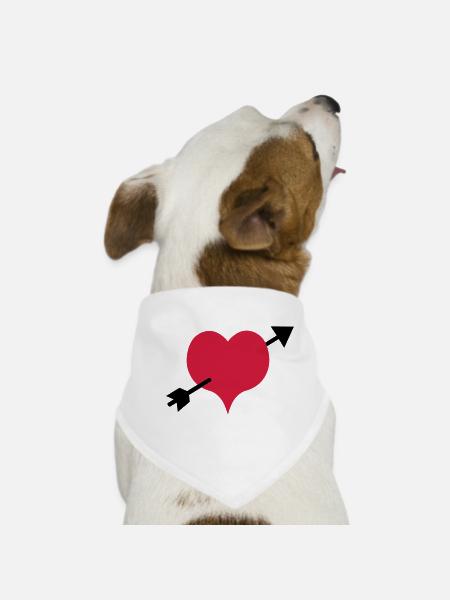 la flèche - Bandana pour chien - blanc