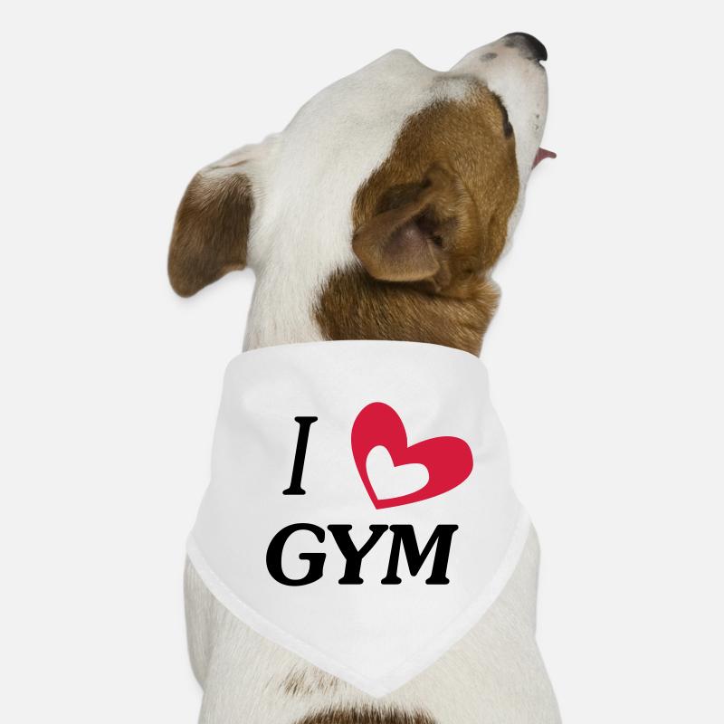j'aime la gym Bandana pour chien