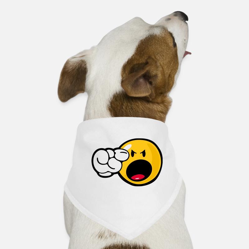 Smiley Angry Bandana pour chien