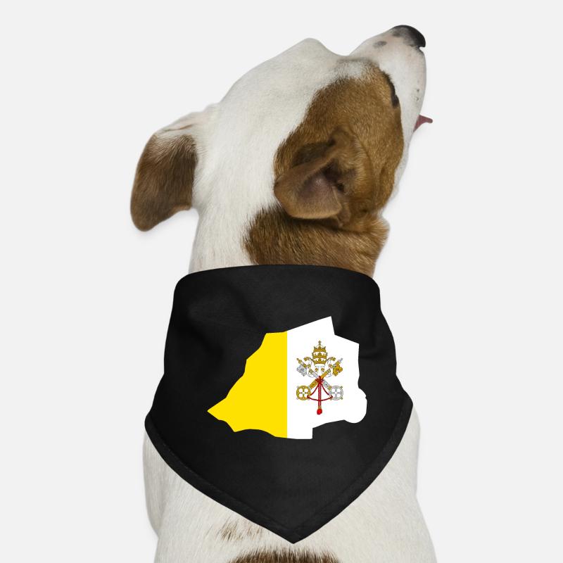 Drapeau de la Cité du Vatican Carte Drapeau Bandana pour chien