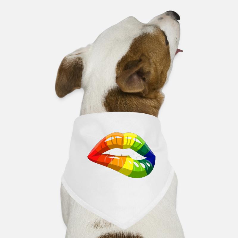 Pride Lips Hunde-Bandana