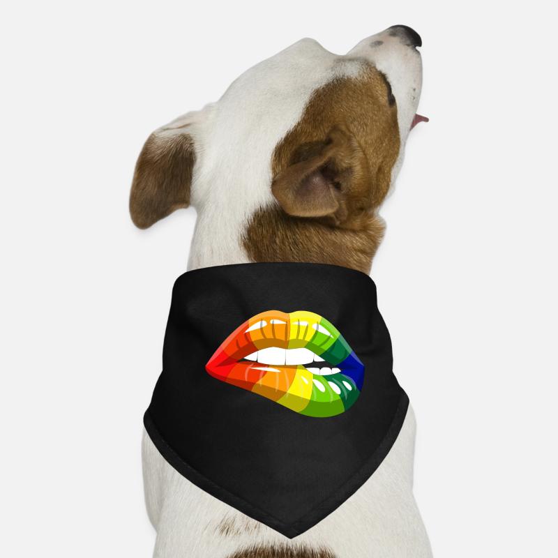 Pride Lips Hunde-Bandana