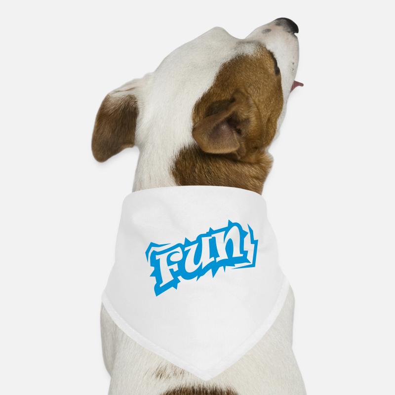 Fun Wort Text Logo Hunde-Bandana