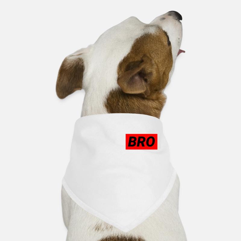 Chill Bro - Hunde-Bandana - Weiß