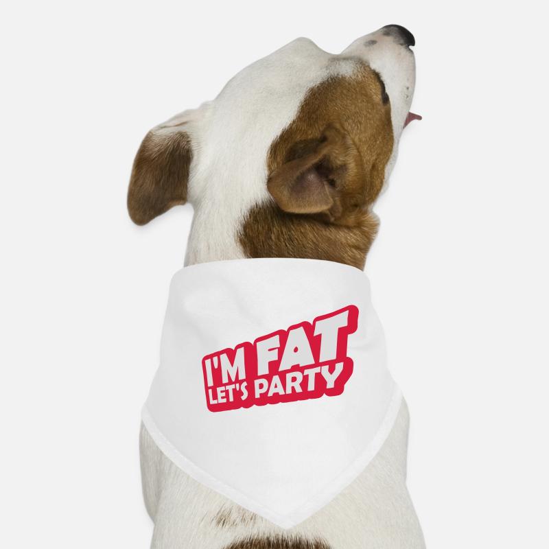 at the fat lets party Dog Bandana
