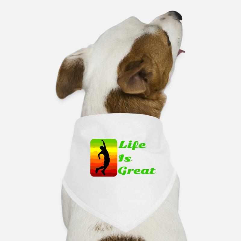 Das Leben ist großartig! Hunde-Bandana