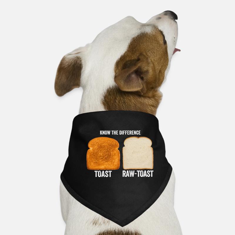Know The Difference Toast Toast Breakfast lover Dog Bandana
