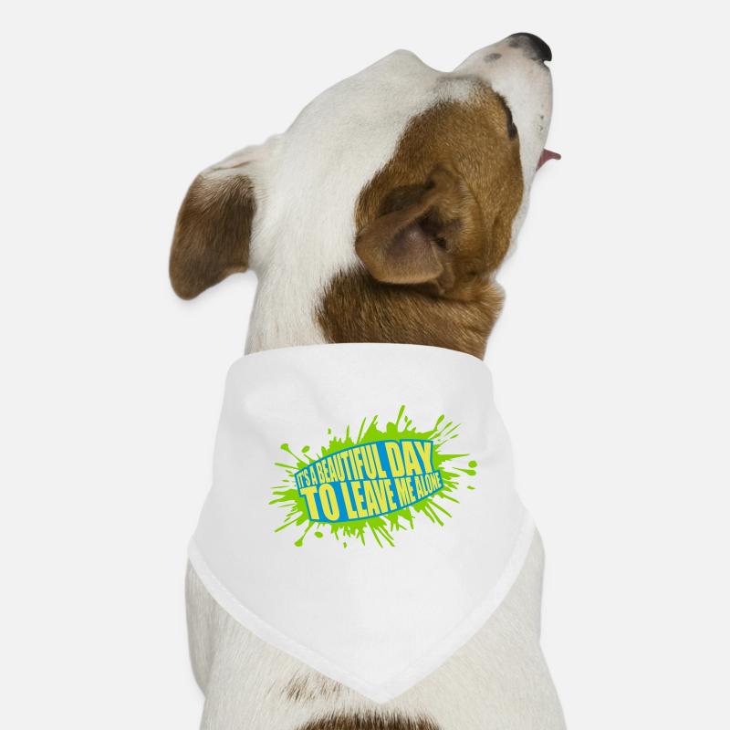 Journée Laissez-moi tranquille Bandana pour chien