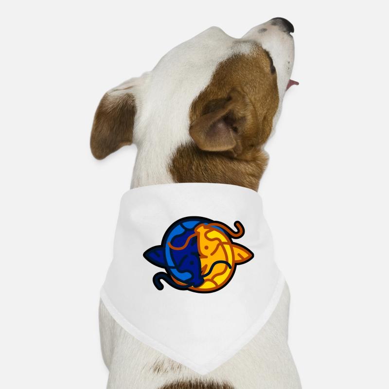 Koi Yin Yang Hunde-Bandana