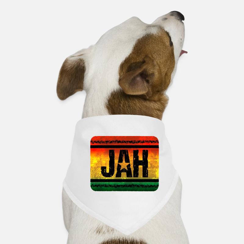 Reggae Inspiration mit Stern und Farbe Hunde-Bandana