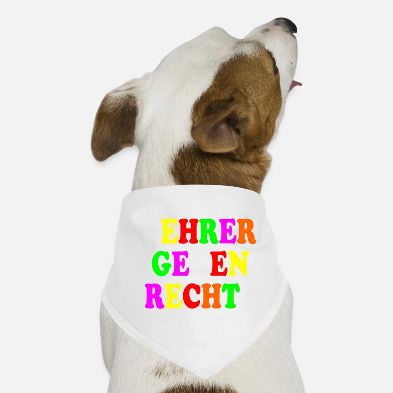 Lehrer gegen rechts Hunde-Bandana