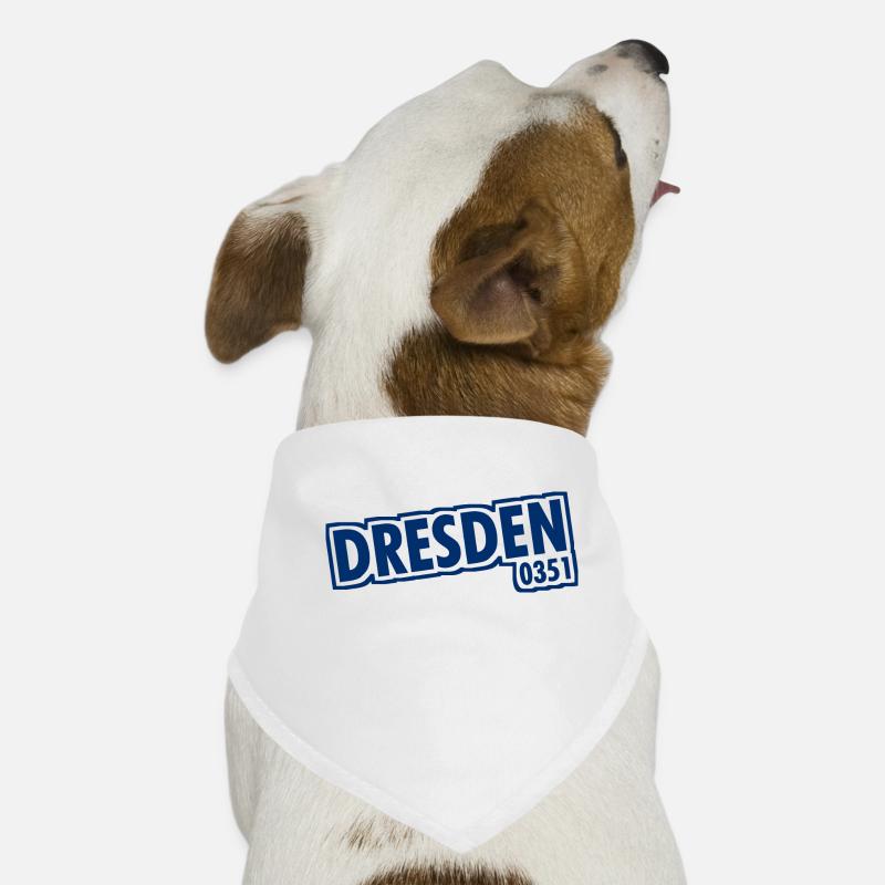 Dresden - 0351 - Area Code - Saxony Dog Bandana