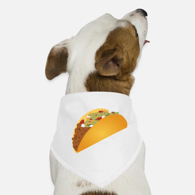 Vibrant Taco Pattern Print Dog Bandana
