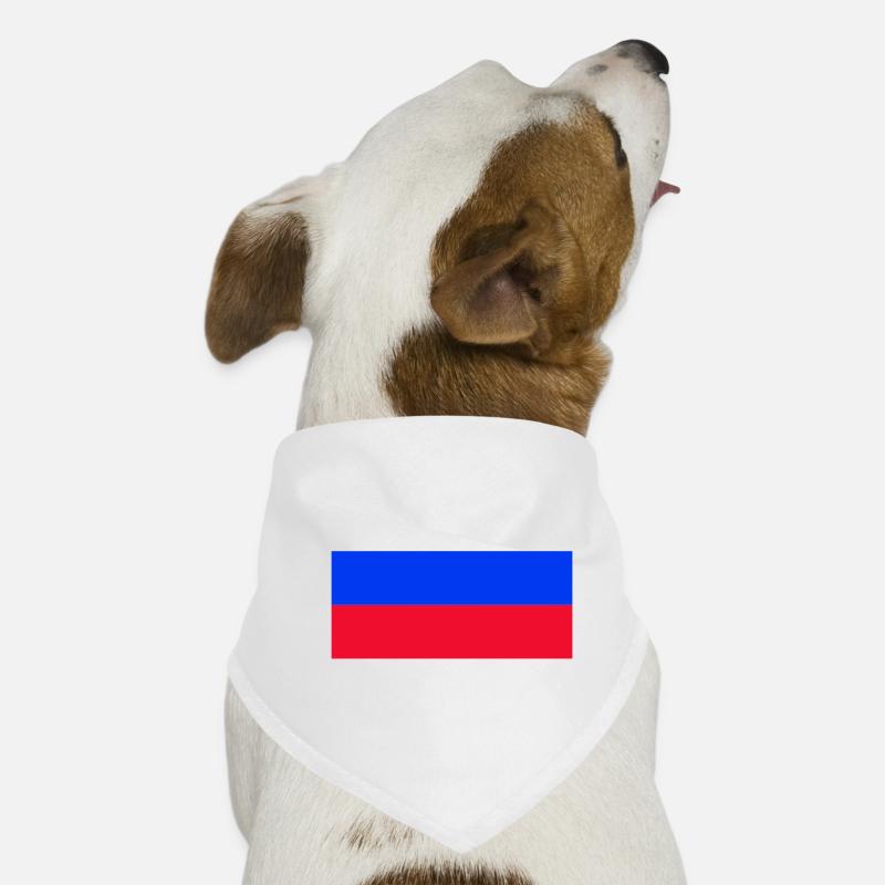 Russie - Bandana pour chien - blanc