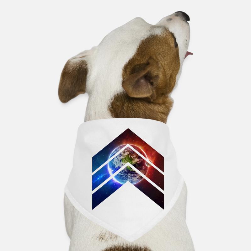 Earth Galaxy - Hunde-Bandana - Weiß