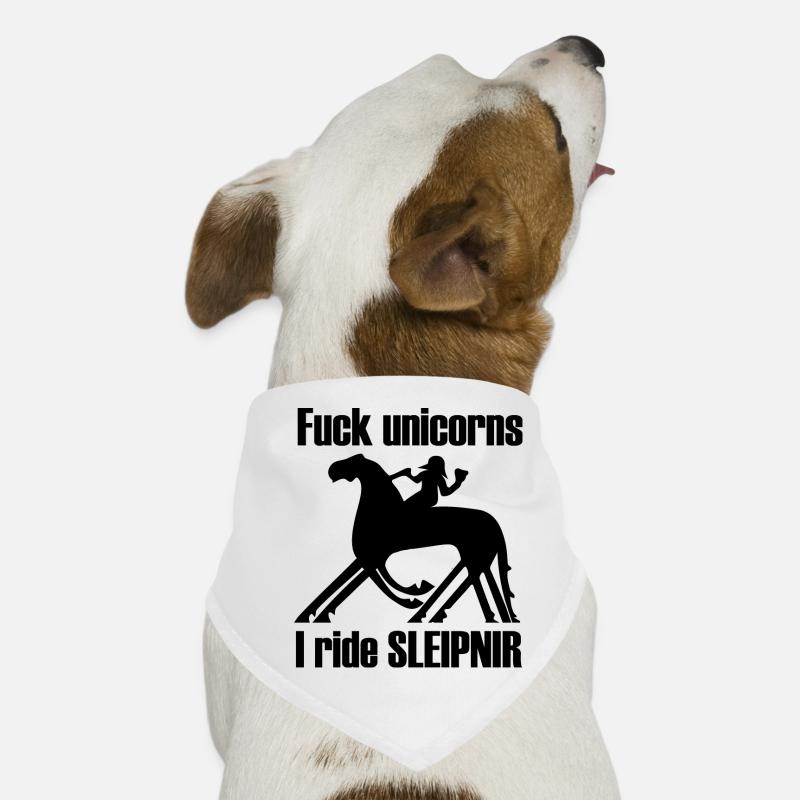 baiser licornes je ride sleipnir Bandana pour chien