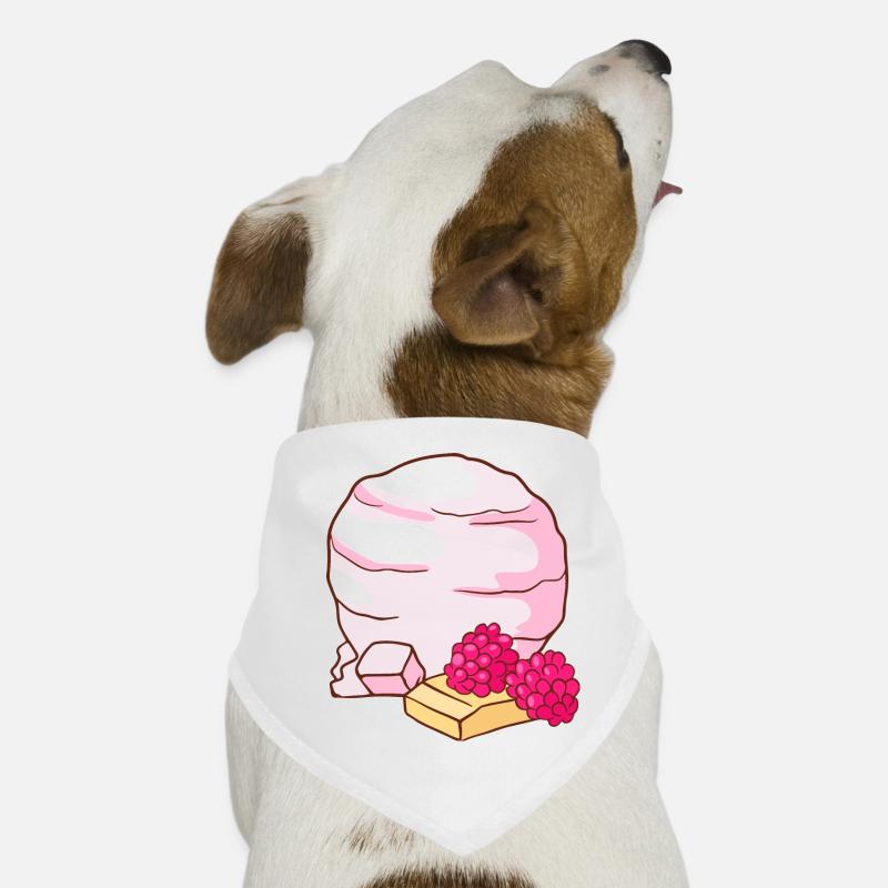 Crème glacée à la framboise crème glacée crème glacée crème glacée Bandana pour chien