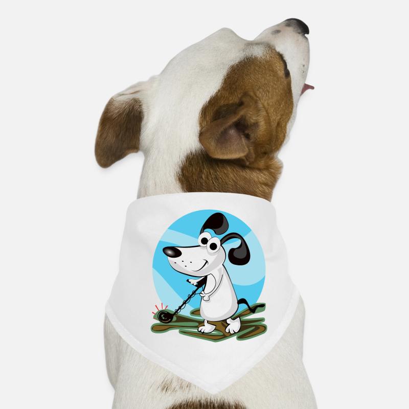 Chien d'animation chante avec le détecteur de métal Bandana pour chien
